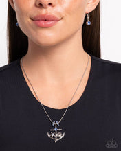 Load image into Gallery viewer, Anchored Accent - Blue Necklace