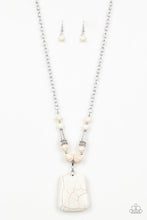Load image into Gallery viewer, Sandstone Oasis - White - Paparazzi Necklace Image