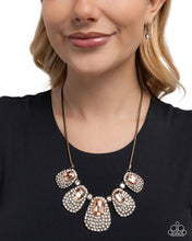 Load image into Gallery viewer, Oval Ovation - Brass Necklace
