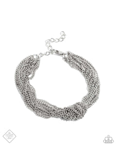 Copious Command - Silver NECKLACE AND BRACELET SET ONLY