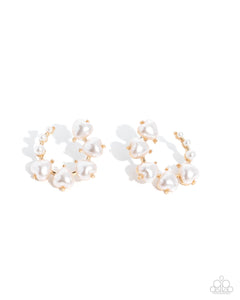 Castle Courting - Gold Post Earrings