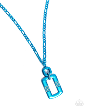 Load image into Gallery viewer, Metallic Movement-Blue Necklace

