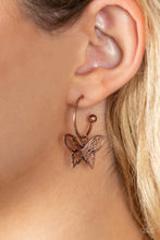Load image into Gallery viewer, Butterfly Freestyle - Copper Earrings
