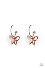 Load image into Gallery viewer, Butterfly Freestyle - Copper Earrings
