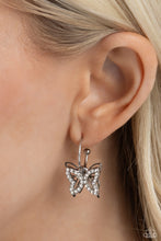 Load image into Gallery viewer, Lyrical Layers - White Butterfly Earrings
