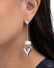 Load image into Gallery viewer, I Feel Loved - Heart Earrings-Silver
