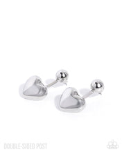 Load image into Gallery viewer, Flirty Finale - Silver Post Earrings

