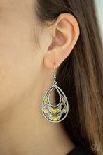 Load image into Gallery viewer, Malibu Macrame-Yellow Earrings
