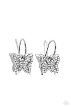 Load image into Gallery viewer, Lyrical Layers - White Butterfly Earrings
