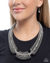 Load image into Gallery viewer, Carefree Coils - Silver Necklace
