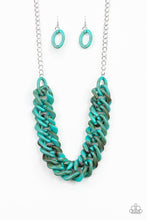 Load image into Gallery viewer, "Comin in Haute" Blue Necklace
