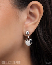 Load image into Gallery viewer, Flirty Finale - Silver Post Earrings
