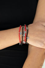 Load image into Gallery viewer, Woodn't Count it - Red Bracelet
