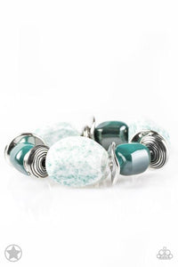 Paparazzi Bracelet Blockbuster - Glaze of Glory - Blue