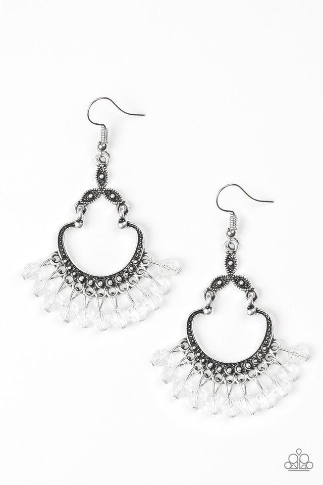 Babe Alert - White - Paparazzi Earring Image