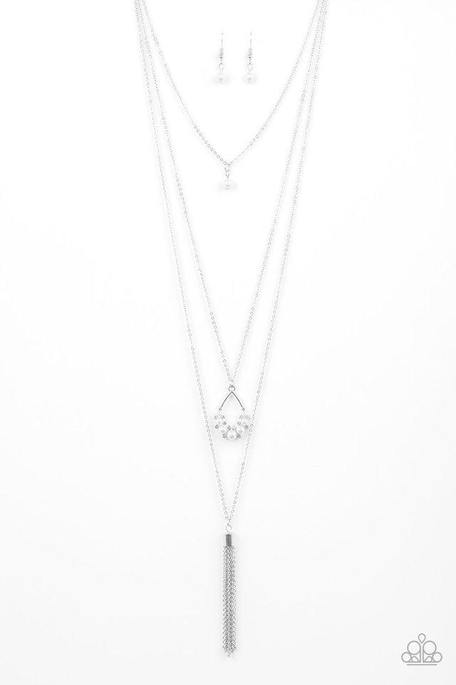Be Fancy - White - Paparazzi Necklace Image