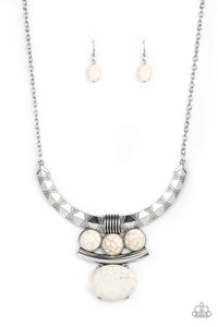 Commander In CHIEFETTE - White - Paparazzi Necklace Image