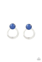 Load image into Gallery viewer, Glow Roll - Blue - Paparazzi Earring Image
