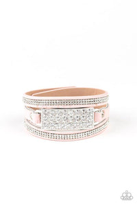 Shockingly Sparkly - Pink - Paparazzi Bracelet Image
