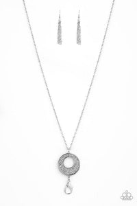 Glitzy Glow - Silver - Paparazzi Necklace Image