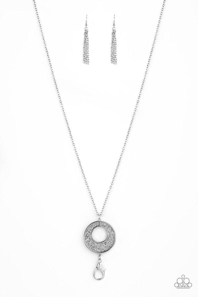 Glitzy Glow - Silver - Paparazzi Necklace Image