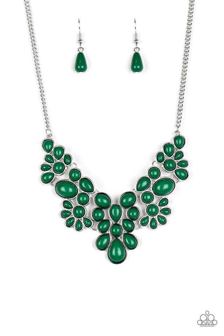 Bohemian Banquet - Green - Paparazzi Necklace Image