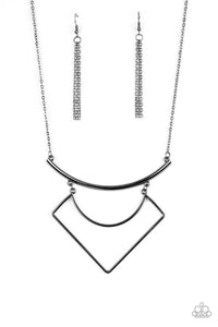 Egyptian Edge - Black - Paparazzi Necklace Image