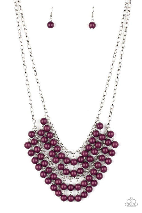 Bubbly Boardwalk - Purple - Paparazzi Necklace Image
