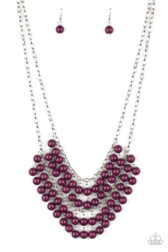 Bubbly Boardwalk - Purple - Paparazzi Necklace Image