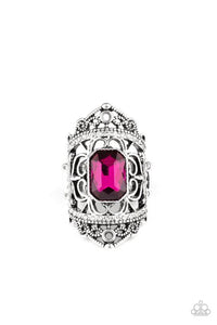 Undefinable Dazzle - Pink - Paparazzi Ring Image