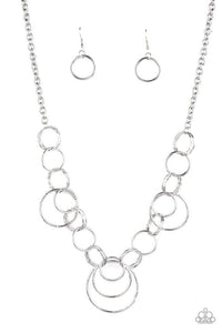 Ringing Relic - Silver - Paparazzi Necklace Image