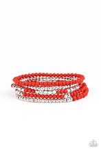 Load image into Gallery viewer, Stacked Showcase - Red - Paparazzi Bracelet Image
