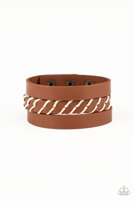 Backroad Bounty - Brown - Paparazzi Bracelet Image