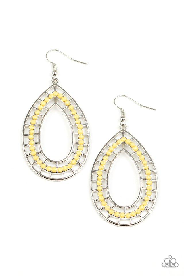 Fruity Fiesta - Yellow - Paparazzi Earring Image
