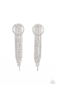 Paparazzi Earring LOP Jan 2021 ~ Dazzle by Default - White