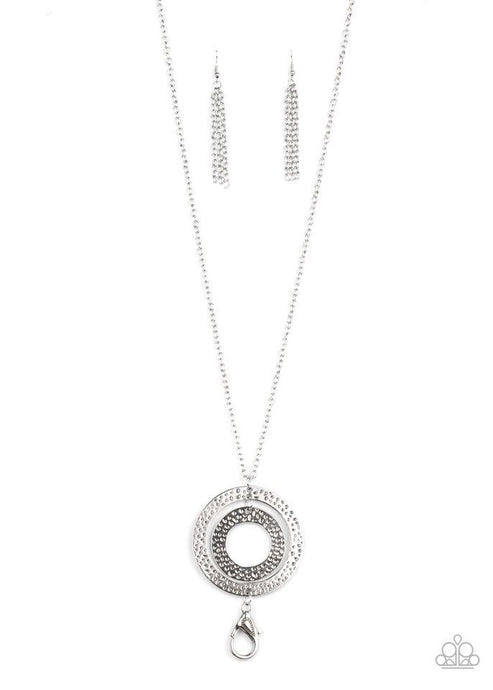 Circle Back To That - Silver - Paparazzi Necklace Image