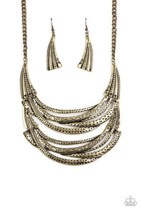 Read Between The VINES - Brass - Paparazzi Necklace Image
