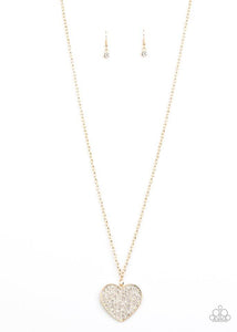 Have To Learn The HEART Way - Gold - Paparazzi Necklace Image