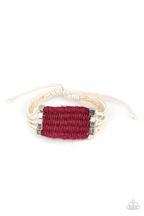 Beachology - Red - Paparazzi Bracelet Image