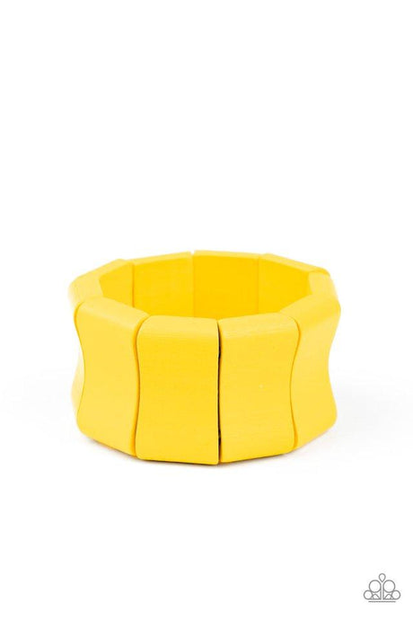 Caribbean Couture - Yellow - Paparazzi Bracelet Image