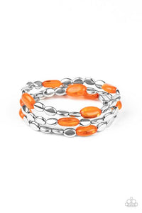 Sorry to Burst Your BAUBLE - Orange - Paparazzi Bracelet Image