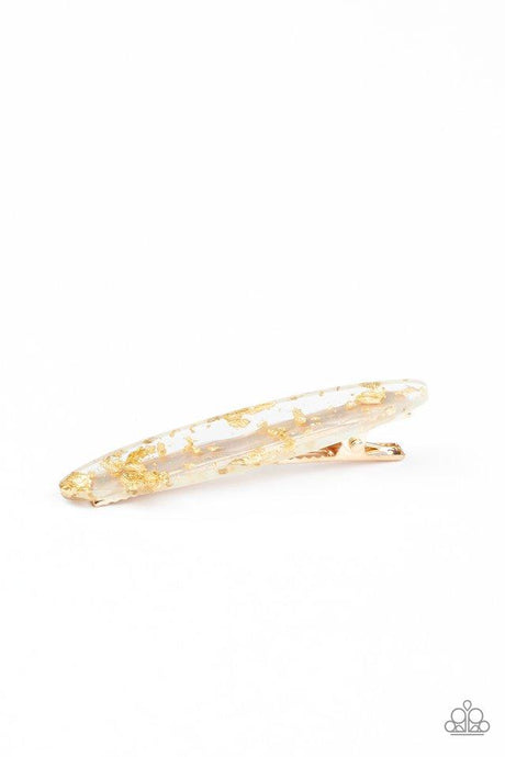 Confetti Couture - Gold - Paparazzi Hair Accessories Image