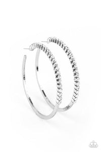 Making Rounds - White - Paparazzi Earring Image