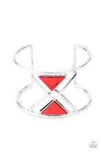 Load image into Gallery viewer, Pyramid Palace - Red - Paparazzi Bracelet Image
