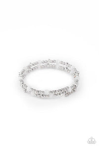 Ethereally Entangled - White - Paparazzi Bracelet Image