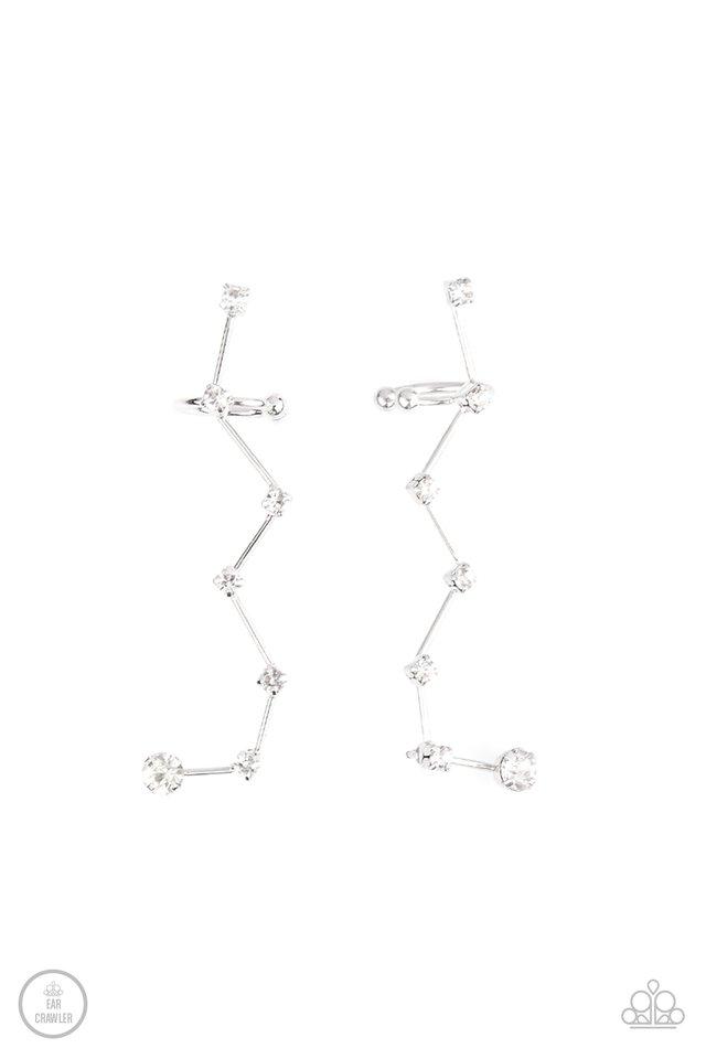 CONSTELLATION Prize - White - Paparazzi Earring Image