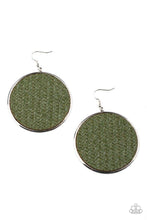 Load image into Gallery viewer, Wonderfully Woven - Green - Paparazzi Earring Image
