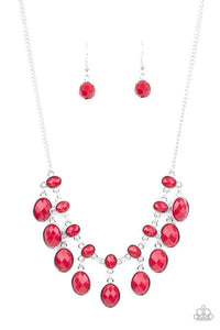 Lady of the POWERHOUSE - Red - Paparazzi Necklace Image