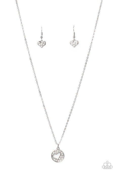 Bare Your Heart - White - Paparazzi Necklace Image