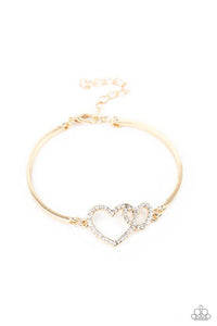 Cupid is Calling - Gold - Paparazzi Bracelet Image